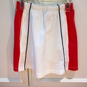 Women’s NWT white with red and black tennis/sport skirt. Kaelin.